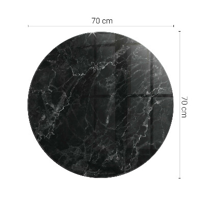 Glass table Veined marble pattern