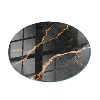 Glass table Marble pattern with veins