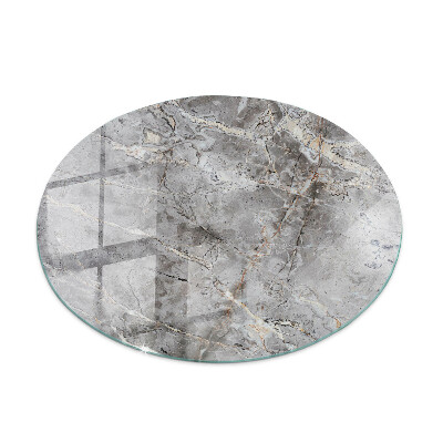 Glass table Natural marble pattern