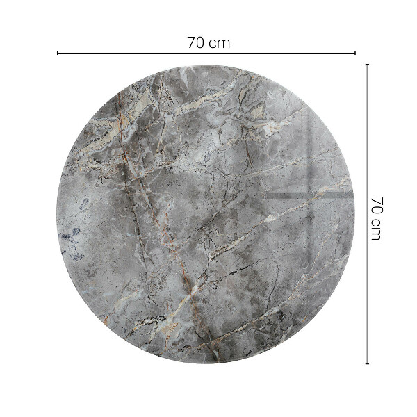 Glass table Natural marble pattern