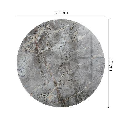 Glass table Natural marble pattern