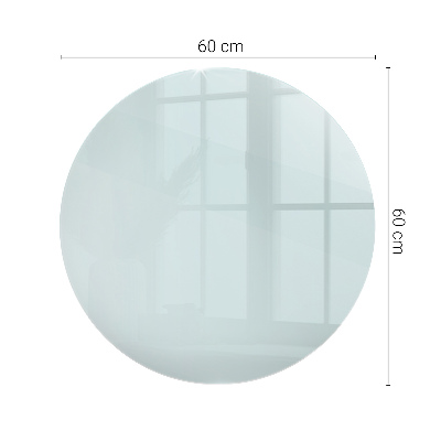 Round transparent glass to coffee table