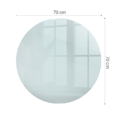 Round transparent glass to coffee table