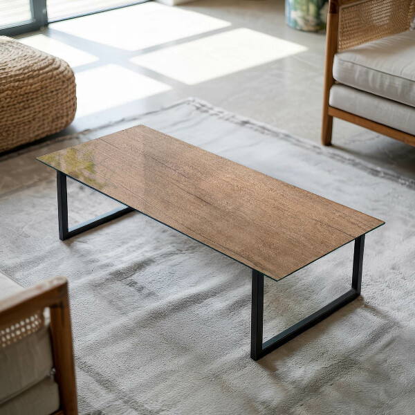 Rectangular table top The charm of natural wood