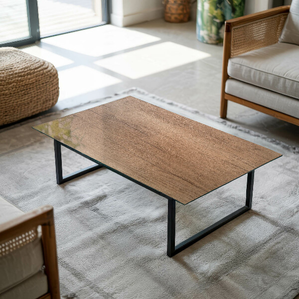 Rectangular table top The charm of natural wood