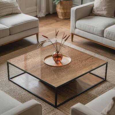 Rectangular table top The charm of natural wood