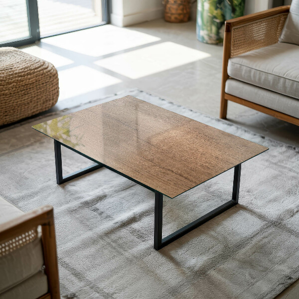 Rectangular table top The charm of natural wood