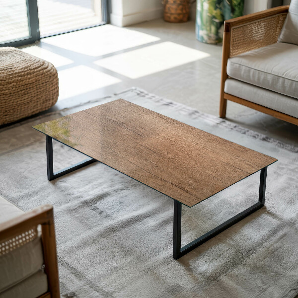 Rectangular table top The charm of natural wood