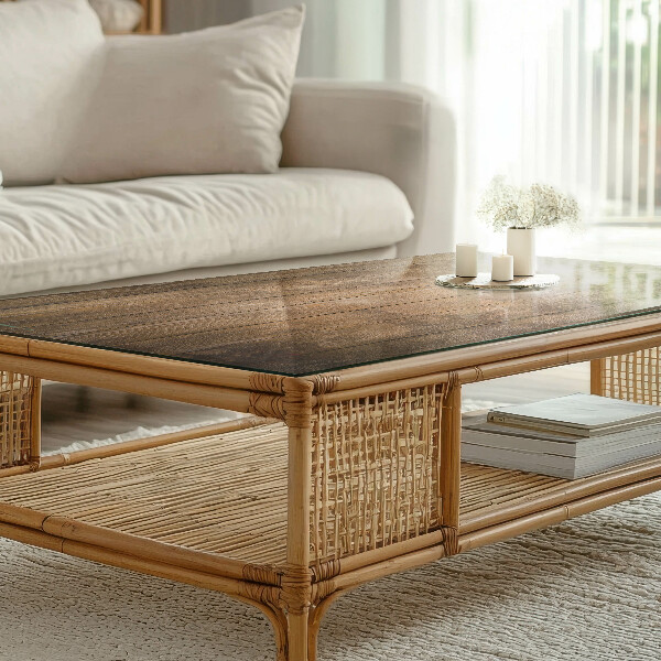 Rectangular table top Ecological wood structure