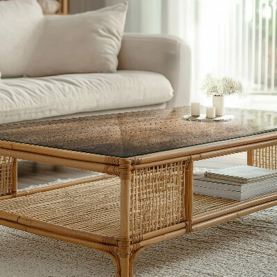 Rectangular table top Ecological wood structure