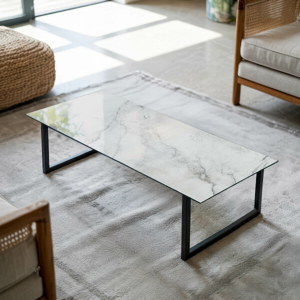 Rectangular table top Marble-like pattern
