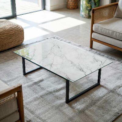 Rectangular table top Marble-like pattern