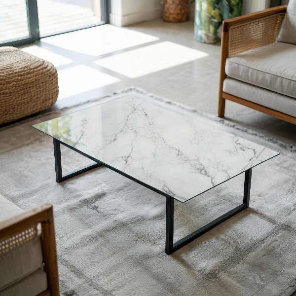 Rectangular table top Marble-like pattern