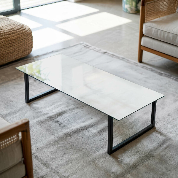 Rectangular table top Pure white