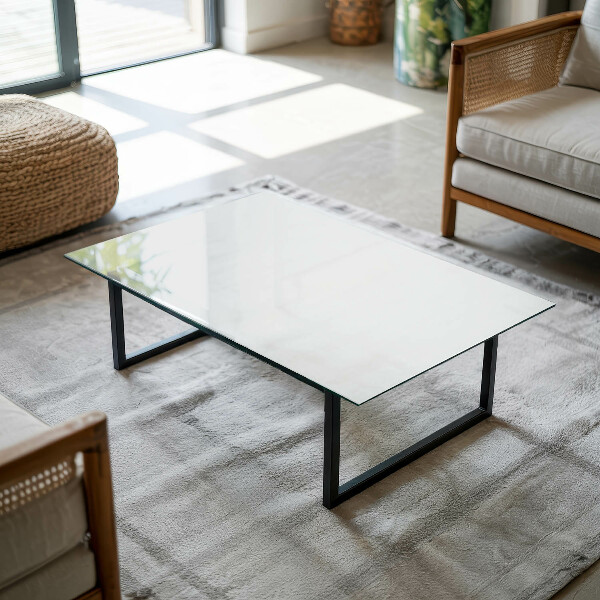 Rectangular table top Pure white