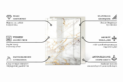 Rectangular table top Pure white