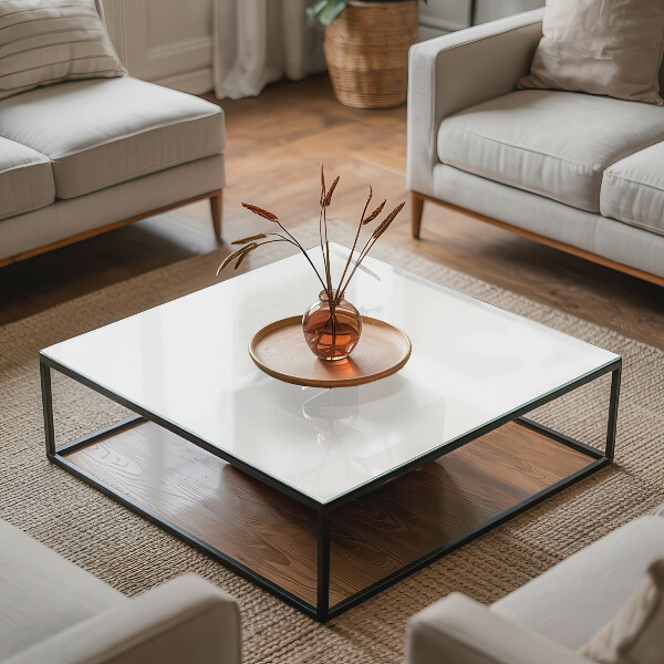 Rectangular table top Pure white