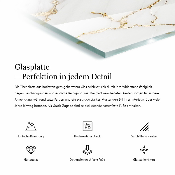 Rectangular table top Pure white