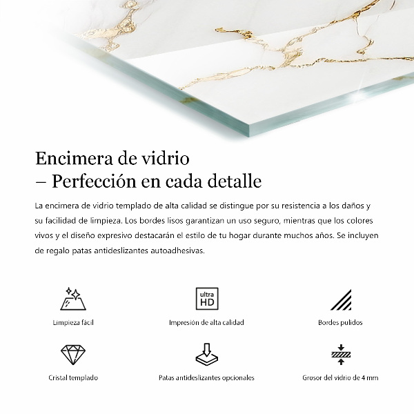 Rectangular table top Pure white