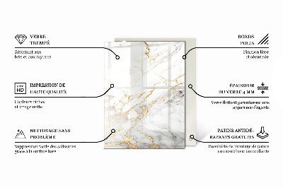 Rectangular table top Pure white
