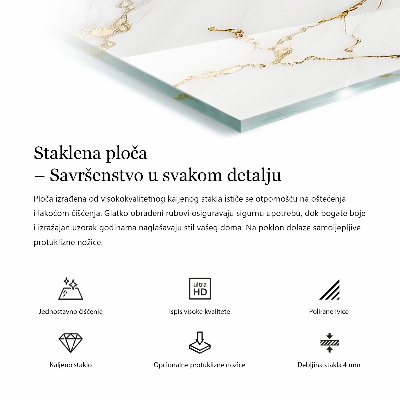 Rectangular table top Pure white