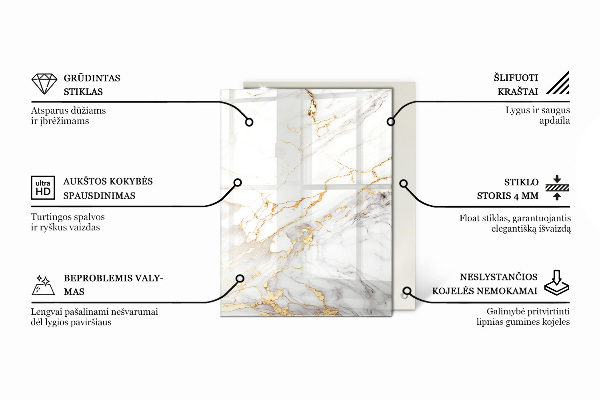 Rectangular table top Pure white