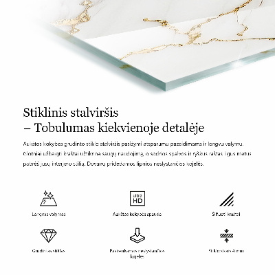 Rectangular table top Pure white