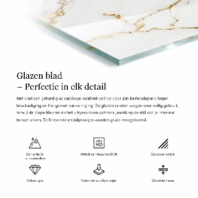 Rectangular table top Pure white