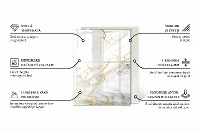 Rectangular table top Pure white