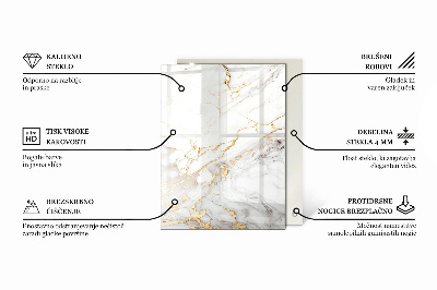 Rectangular table top Pure white