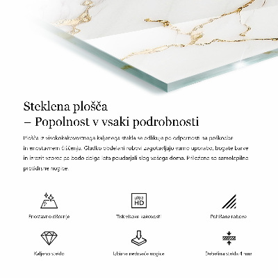 Rectangular table top Pure white