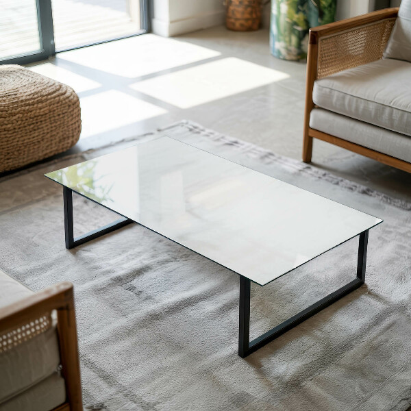 Rectangular table top Pure white