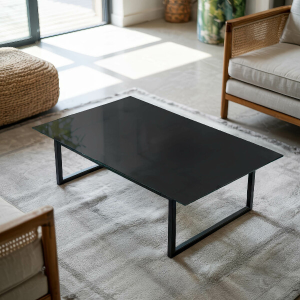 Rectangular table top Solid black elegant