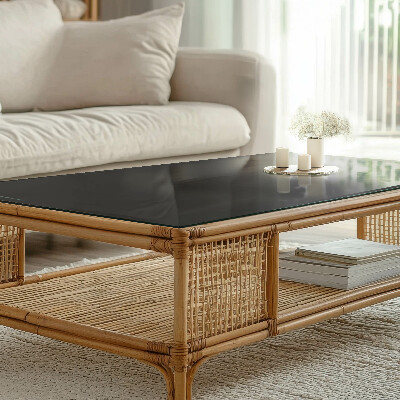 Rectangular table top Solid black elegant