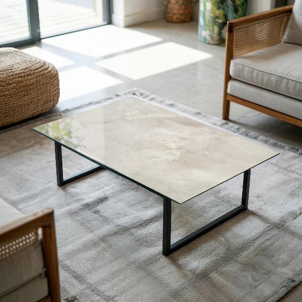 Rectangular table top Marble graphic composition