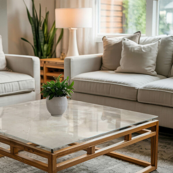 Rectangular table top Marble graphic composition