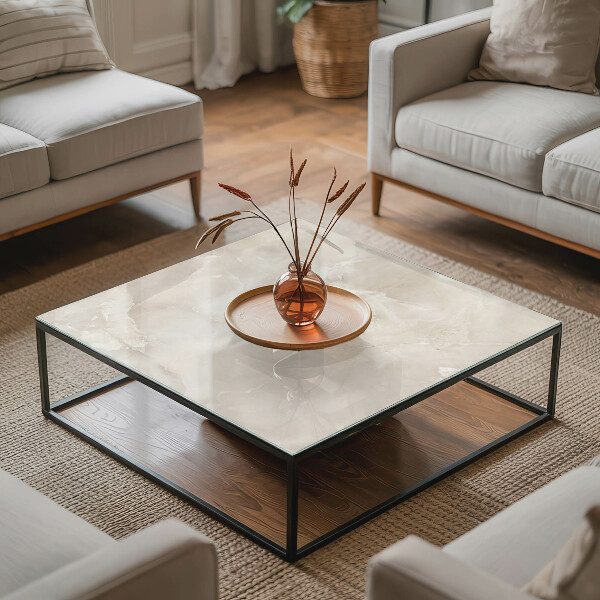 Rectangular table top Marble graphic composition