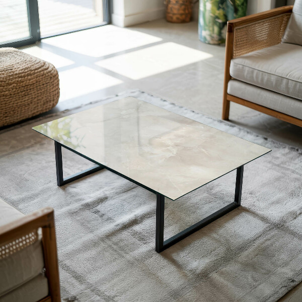 Rectangular table top Marble graphic composition