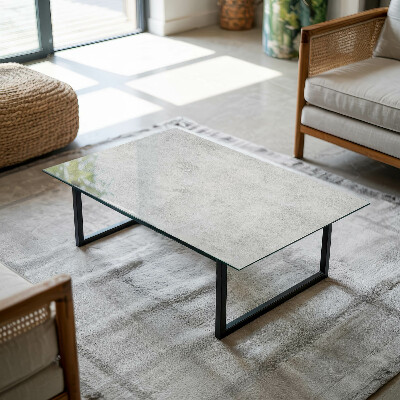 Rectangular table top Scratches on the concrete surface