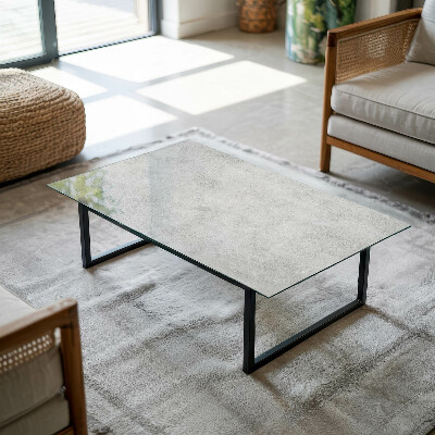 Rectangular table top Scratches on the concrete surface