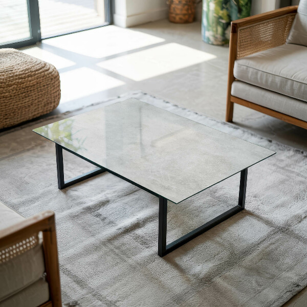 Rectangular table top Scratches on the concrete surface