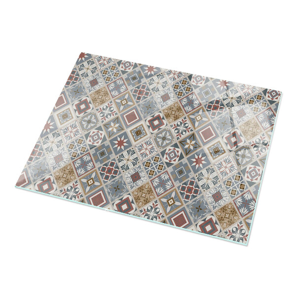 Rectangular table top Decorative mosaics with details
