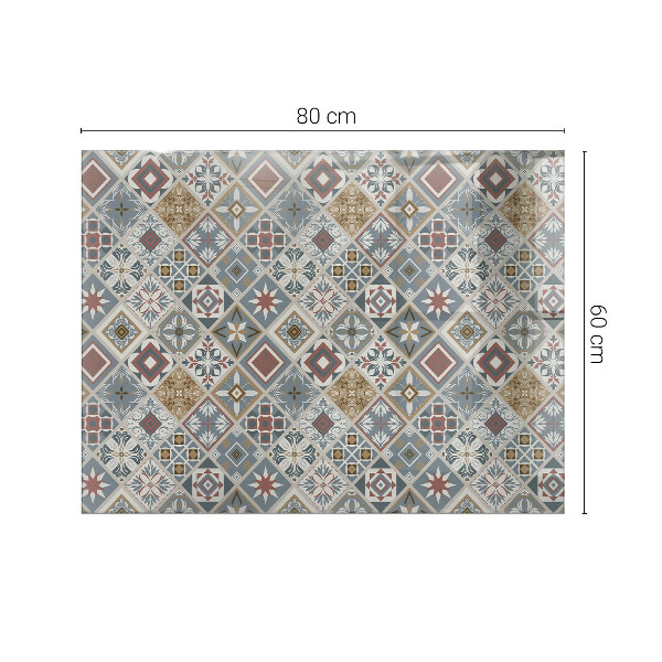Rectangular table top Decorative mosaics with details