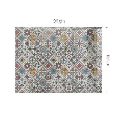 Rectangular table top Decorative mosaics with details