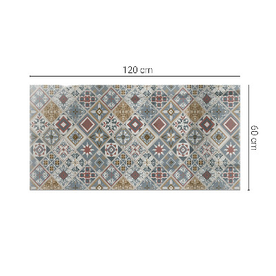 Rectangular table top Decorative mosaics with details