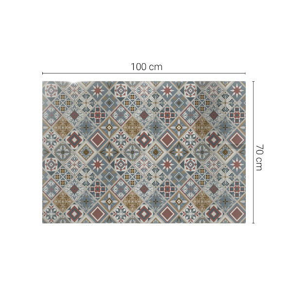 Rectangular table top Decorative mosaics with details