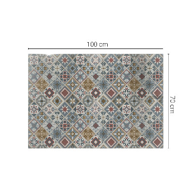 Rectangular table top Decorative mosaics with details