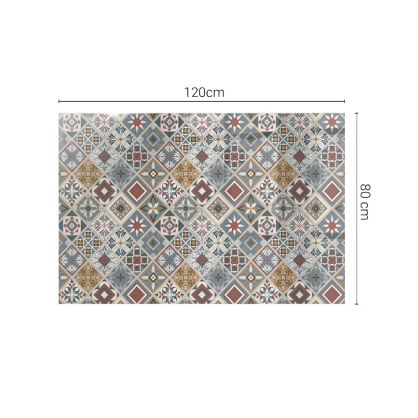 Rectangular table top Decorative mosaics with details