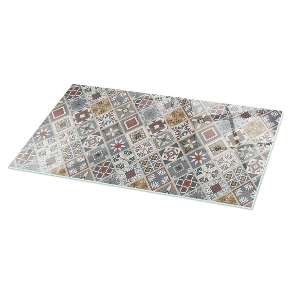Rectangular table top Decorative mosaics with details