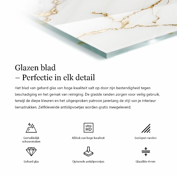 Rectangular table top Marble with delicate veins